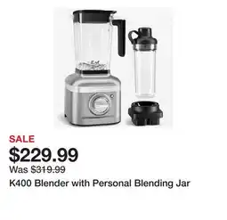 TSC Stores K400 Blender with Personal Blending Jar offer