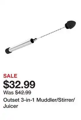 TSC Stores Outset 3-in-1 Muddler/Stirrer/Juicer offer