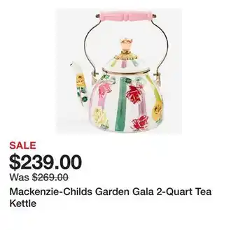 TSC Stores Mackenzie-Childs Garden Gala 2-Quart Tea Kettle offer