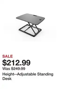 TSC Stores Height--Adjustable Standing Desk offer
