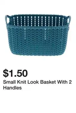 Dollarama Small Knit Look Basket With 2 Handles offer