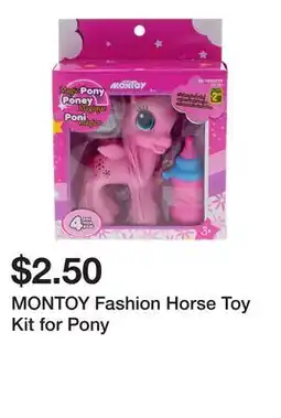Dollarama MONTOY Fashion Horse Toy Kit for Pony offer