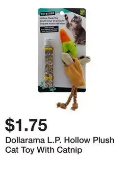 Dollarama Dollarama L.P. Hollow Plush Cat Toy With Catnip offer