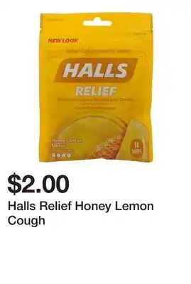 Dollarama Halls Relief Honey Lemon Cough offer