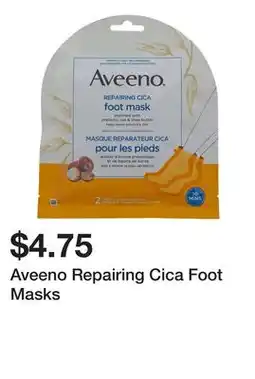 Dollarama Aveeno Repairing Cica Foot Masks offer