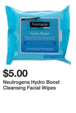 Dollarama Neutrogena Hydro Boost Cleansing Facial Wipes offer