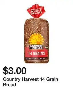 Dollarama Country Harvest 14 Grain Bread offer