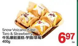 T&T Supermarket SNOW VOLCANO CAKE-TARO & STRAWBERRY, 400G offer