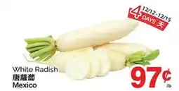 T&T Supermarket WHITE RADISH offer