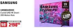 2001 Audio Video Samsung Crystal UHD 4K Smart - 200 Motion Rate offer