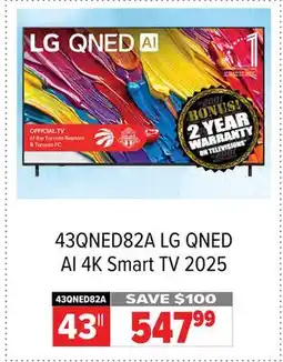 2001 Audio Video LG QNED AI 4K Smart TV 2025 offer
