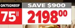 2001 Audio Video QN75QN80F 75 SAMSUNG QLED 144HZ MINI-LED PANEL offer