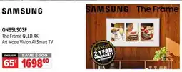 2001 Audio Video QN65LS03F 65 SAMSUNG The Frame QLED 4K Art Mode Vision AI Smart TV offer