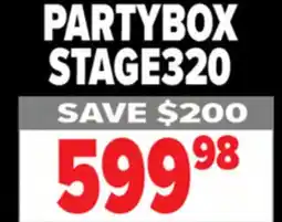 2001 Audio Video STAGE320 PARTYBOX offer