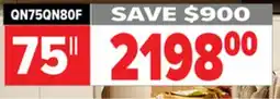 2001 Audio Video 75 NEO QLED 4K QN80F VISION AI SMART TV offer
