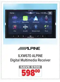 2001 Audio Video ILXW670 ALPINE Digital Multimedia Receiver offer