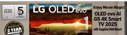2001 Audio Video OLED55G5 55 LG OLED evo AI G5 4K Smart TV 2025 offer
