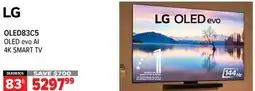 2001 Audio Video OLED83C5 83 LG OLED evo AI 4K SMART TV offer