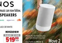 2001 Audio Video MOVE2US1B PORTABLE SPEAKERS offer