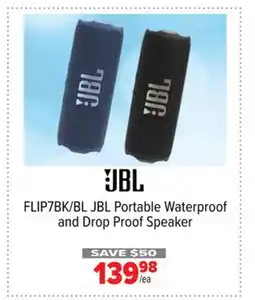 2001 Audio Video FLIP7BK/BL JBL Portable Waterproof and Drop Proof Speaker offer