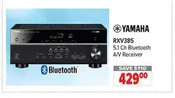2001 Audio Video RXV385 YAMAHA 5.1 Ch Bluetooth A/V Receiver offer