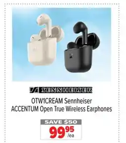 2001 Audio Video OTW1CREAM Sennheiser ACCENTUM Open True Wireless Earphones offer
