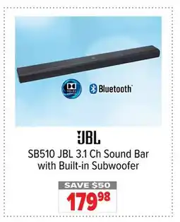 2001 Audio Video JBL 3.1 Ch Sound Bar with Built-in Subwoofer offer