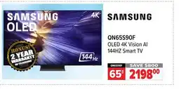 2001 Audio Video SAMSUNG 65 QN65S90F OLED 4K Vision AI 144HZ Smart TV offer