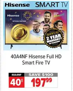 2001 Audio Video 40A4NF Hisense Full HD Smart Fire TV offer