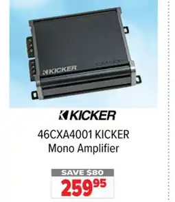 2001 Audio Video 46CXA4001 KICKER Mono Amplifier offer