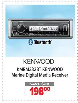 2001 Audio Video KMRM332BT KENWOOD Marine Digital Media Receiver offer