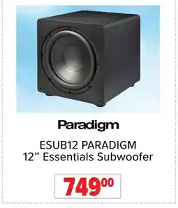 2001 Audio Video ESUB12 12 Essentials Subwoofer offer
