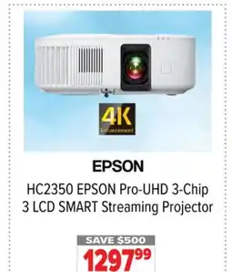 2001 Audio Video HC2350 Pro-UHD 3-Chip 3 LCD SMART Streaming Projector offer
