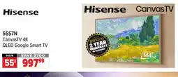2001 Audio Video 55S7N 55 CanvasTV 4K QLED Google Smart TV offer