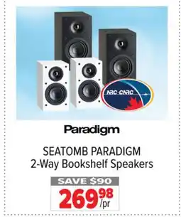2001 Audio Video SEATOMB 2-Way Bookshelf Speakers offer
