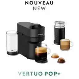 Staples Nespresso Vertuo Pop+ Coffee & Espresso Machine with Aeroccino by De Longhi - Liquorice Black offer