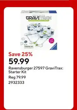 Staples Ravensburger 27597 GraviTrax: Starter Kit offer