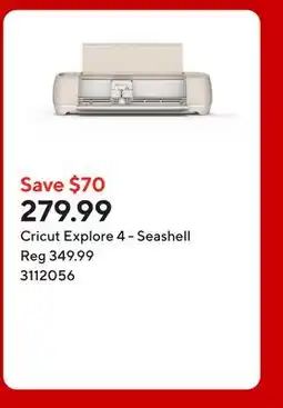 Staples Cricut Explore 4 - Seashell offer