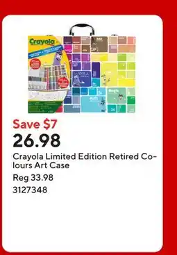 Staples Crayola Limited Edition Retired Colours Art Case offer