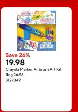 Staples Crayola Marker Airbrush Art Kit offer