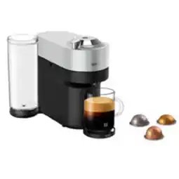 Staples Nespresso Vertuo Pop+ Deluxe Coffee and Espresso Machine by De'Longhi - Silver offer