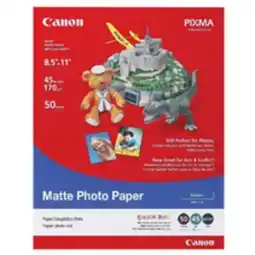 Staples Canon Photo Paper, 8 1/2 x 11, Matte offer