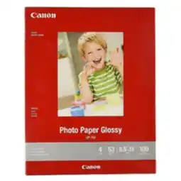 Staples Canon Photo Paper, 8.5 x 11, Glossy, 100 Pack (1433C004) offer