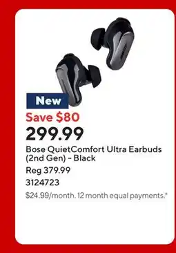 Staples Bose QuietComfort Ultra Earbuds (2nd Gen) - Black offer