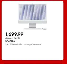 Staples Apple iMac 13 offer