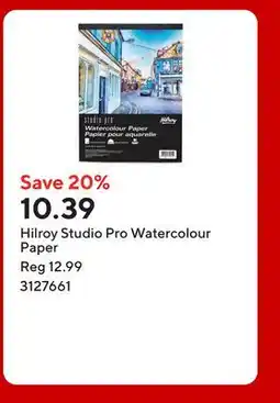 Staples Hilroy Studio Pro Watercolour Paper offer