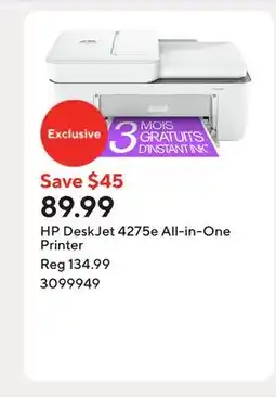 Staples HP DeskJet 4275e All-in-One Printer offer