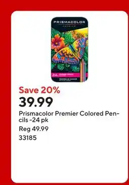 Staples Prismacolor Premier Colored Pencils -24 pk offer