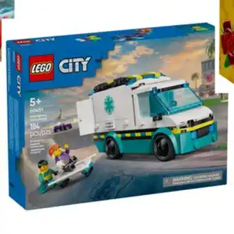Staples LEGO City Great Vehicles Emergency Ambulance - 184 Pieces offer