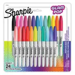Staples Sharpie Permanent Markers Fine, Assorted 24 pk offer